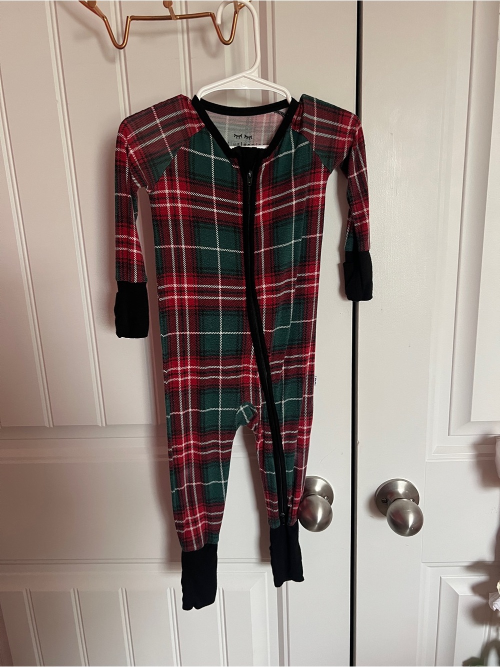 Little sleepies 12 month plaid sleeper